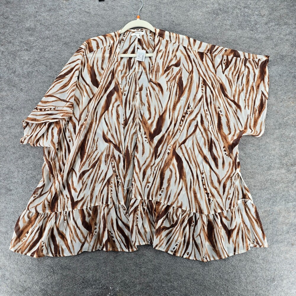 Maurices Cardigan Womens One Size Lightweight Brown White